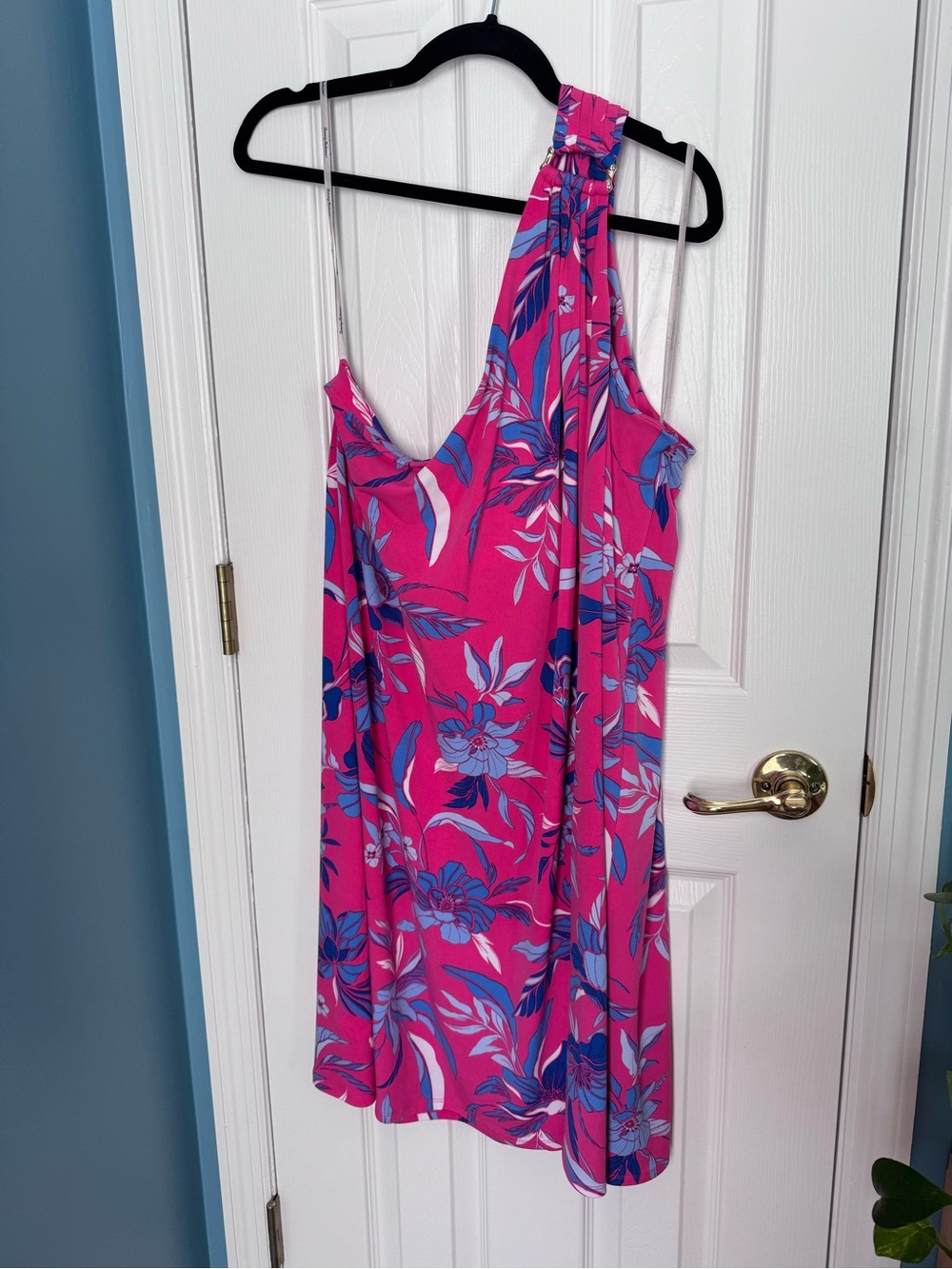 Tommy Bahama One-Shoulder Pink Floral Dress